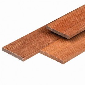 Lame pour palissade en bois exotique dur 1.5 x 14 cm - Rabote