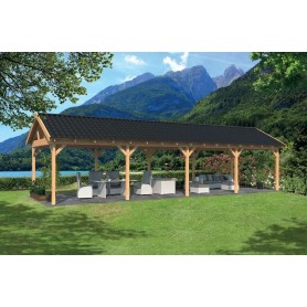 Arche - Pavillon de jardin en métal Ø 2 m SUN - Kiosque avec bancs - D41050  - Plein Air - Camping