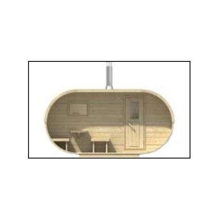 Sauna d'extérieur OVAL 10m2