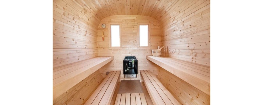 Sauna tonneau traditionnel Norvégien en bois - Jardin & Chalet