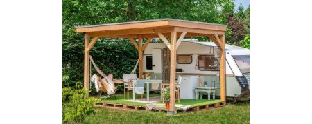 Kiosque et pavillon en bois pour votre extérieur - Jardin & Chalet