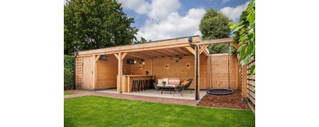 Pool House en bois pour votre piscine - Jardin et Chalet